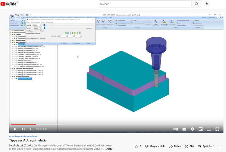 Abtragssimulation Youtube